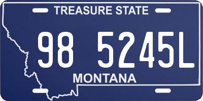 MT license plate 985245L