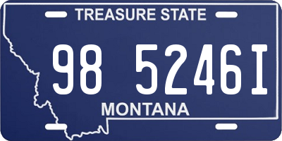 MT license plate 985246I