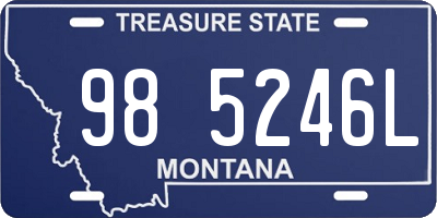 MT license plate 985246L