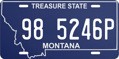 MT license plate 985246P