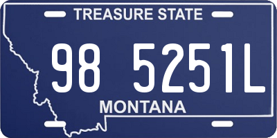 MT license plate 985251L