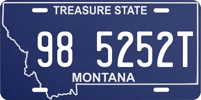MT license plate 985252T