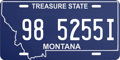 MT license plate 985255I