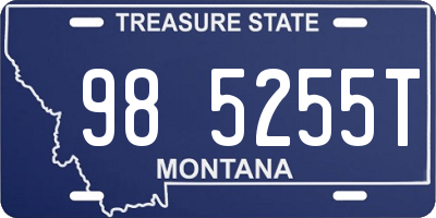 MT license plate 985255T