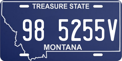 MT license plate 985255V