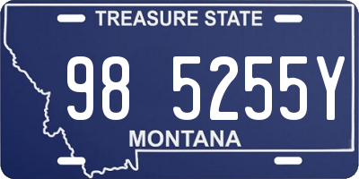 MT license plate 985255Y