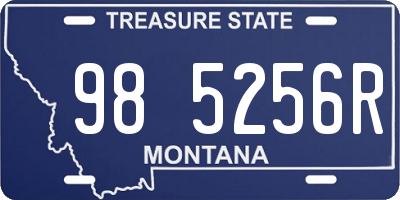 MT license plate 985256R
