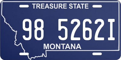 MT license plate 985262I