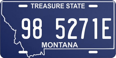 MT license plate 985271E