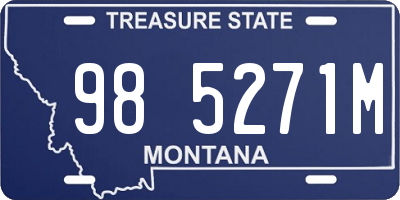 MT license plate 985271M