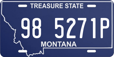 MT license plate 985271P
