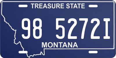 MT license plate 985272I