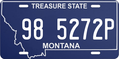 MT license plate 985272P