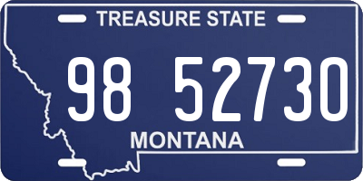 MT license plate 985273O