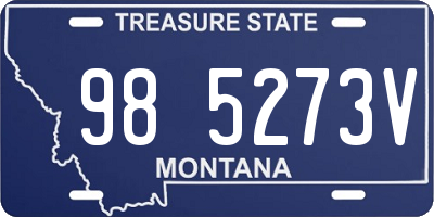 MT license plate 985273V