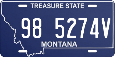 MT license plate 985274V