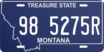 MT license plate 985275R