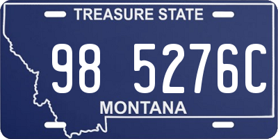 MT license plate 985276C