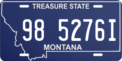 MT license plate 985276I