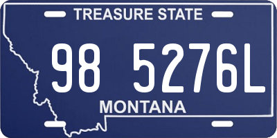 MT license plate 985276L