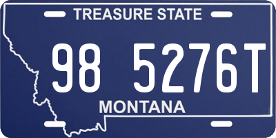 MT license plate 985276T