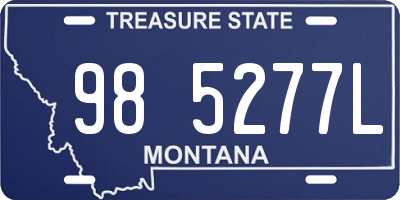 MT license plate 985277L