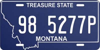 MT license plate 985277P