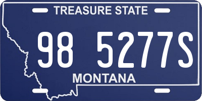 MT license plate 985277S