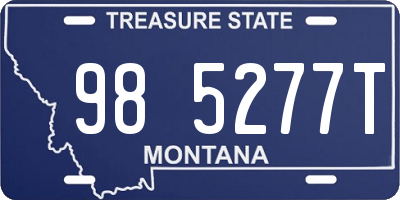 MT license plate 985277T