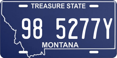 MT license plate 985277Y