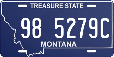 MT license plate 985279C