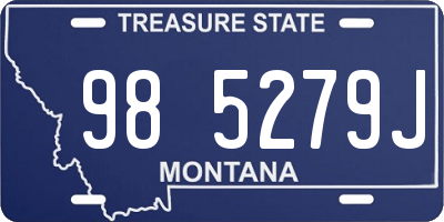 MT license plate 985279J