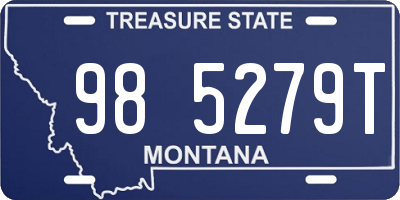 MT license plate 985279T