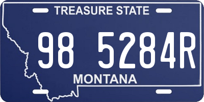 MT license plate 985284R