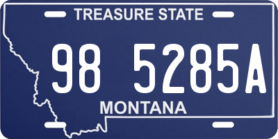 MT license plate 985285A