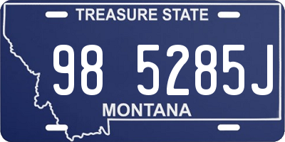 MT license plate 985285J