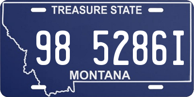 MT license plate 985286I