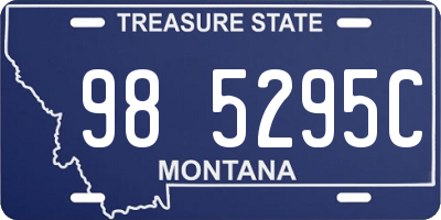MT license plate 985295C