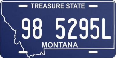 MT license plate 985295L