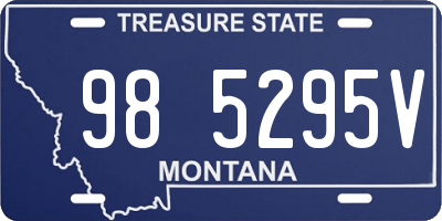 MT license plate 985295V
