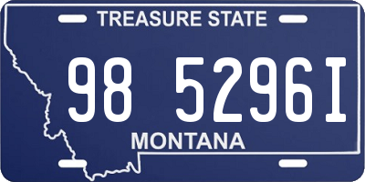 MT license plate 985296I