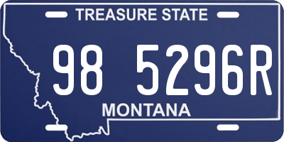 MT license plate 985296R