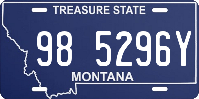 MT license plate 985296Y