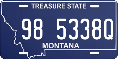 MT license plate 985338Q