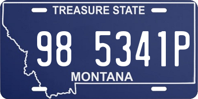 MT license plate 985341P