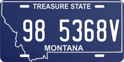 MT license plate 985368V