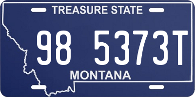 MT license plate 985373T