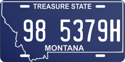 MT license plate 985379H