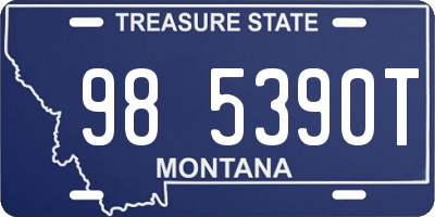 MT license plate 985390T