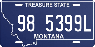 MT license plate 985399L